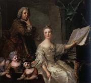 Jjean-Marc nattier The Artist and his Family oil painting reproduction